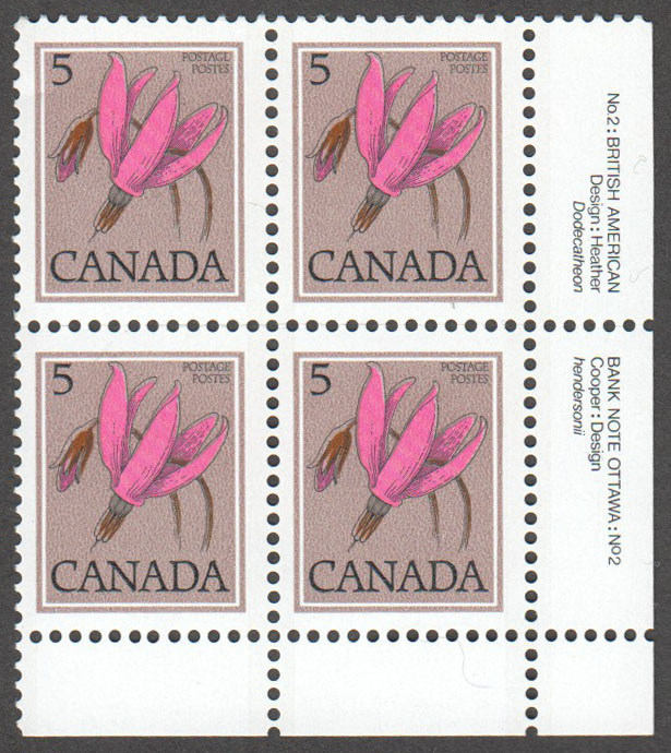 Canada Scott 785 MNH PB LR PL.2 - Click Image to Close